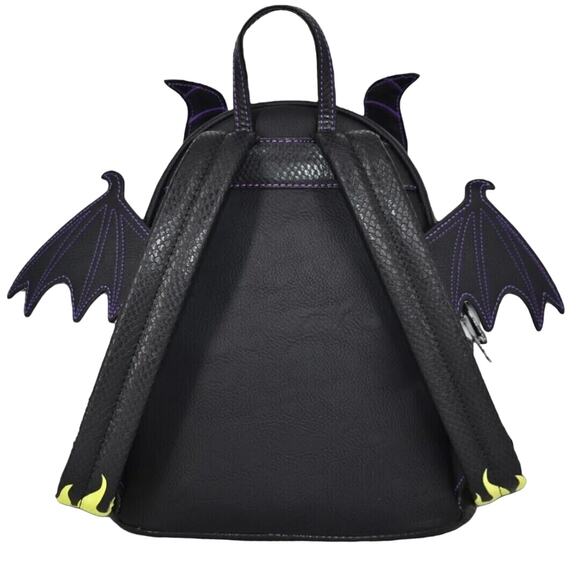 Loungefly Disney Sleeping Beauty Maleficent Dragon Cosplay GITD NWT